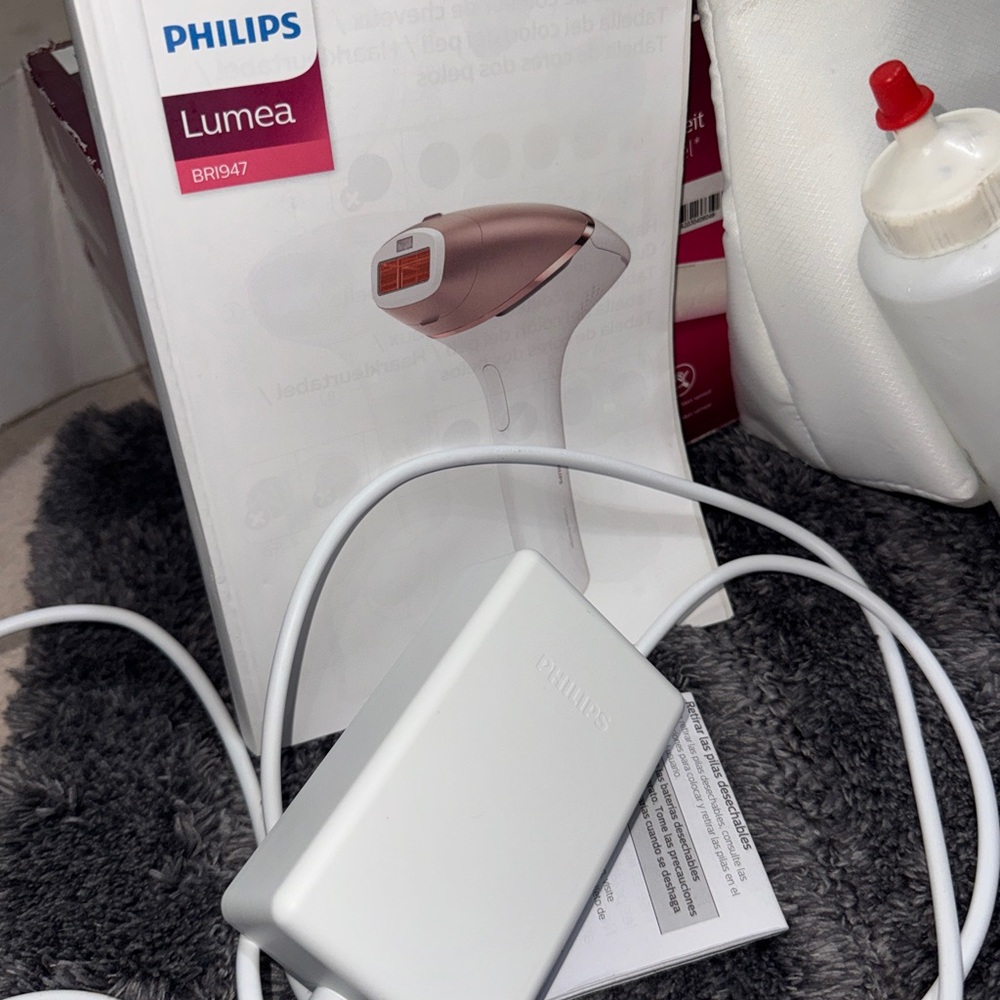 Philips Lumea Hair Removal System in White and Pink